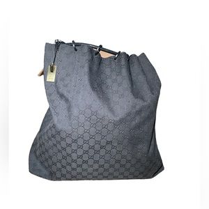 Vintage Gucci Large Canvas GG Guccissima Hobo Bag